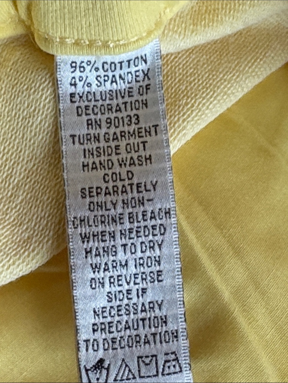 Dream Jeannes by Quacker Factory Women's Yellow Capris Rhinestone Embellishment - Picture 6 of 6